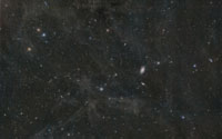 Galaktischer Staub in der Gegend um das Galaxienpaar M81 / M82 nahe des Sternbildes Grosser Bär (Grosser Wagen). 4h 18min mit Samyang 135mm F2.